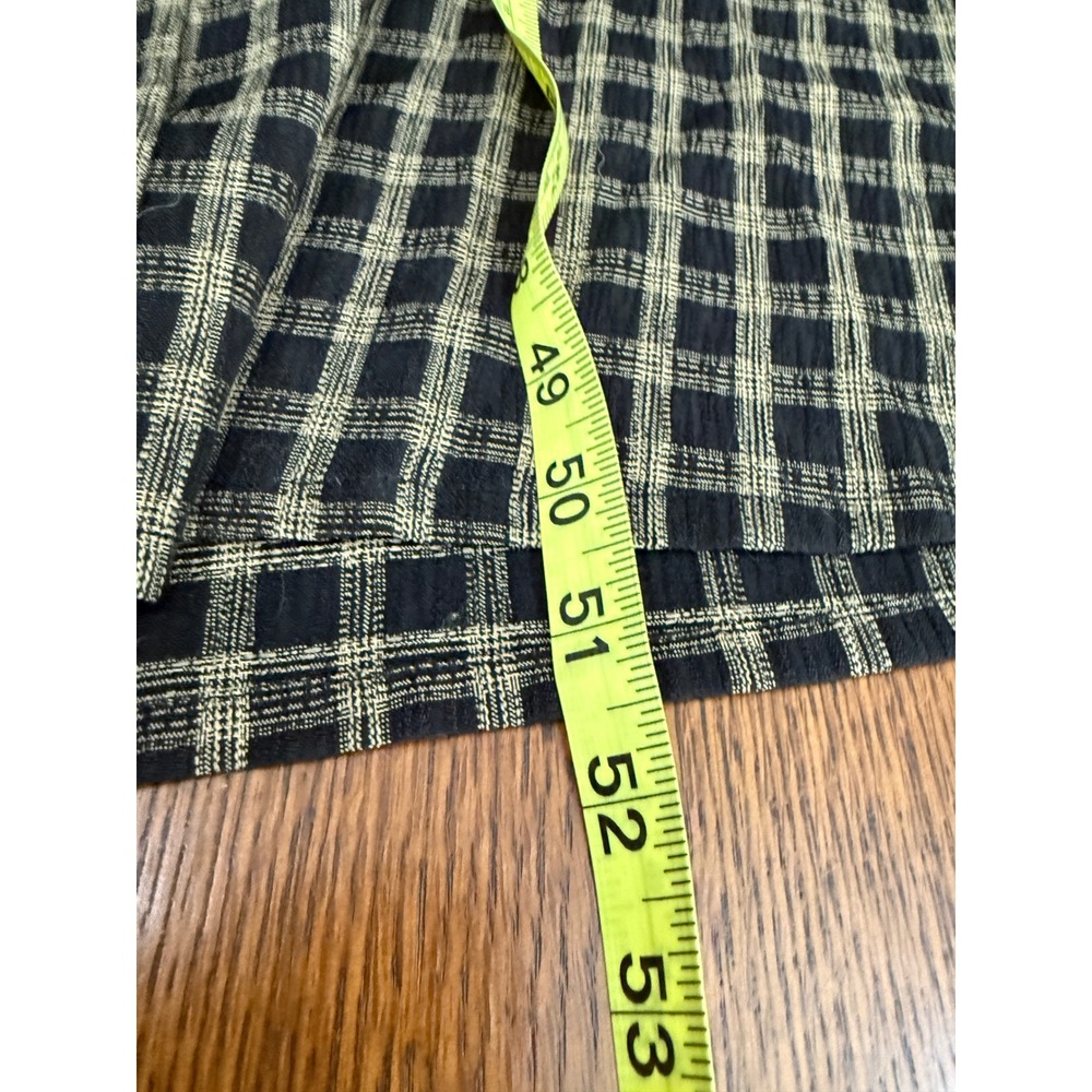 The Villager Plaid Button Front Maxi Shirt Dress 90s Grunge Brown Black - Picture 15 of 15